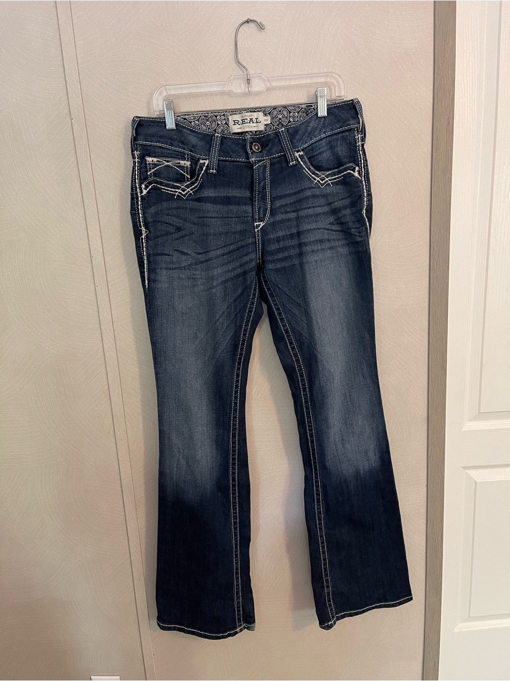 Ariat R.E.A.L. Denim Women’s 31R Bootcut Jeans Dark Wash